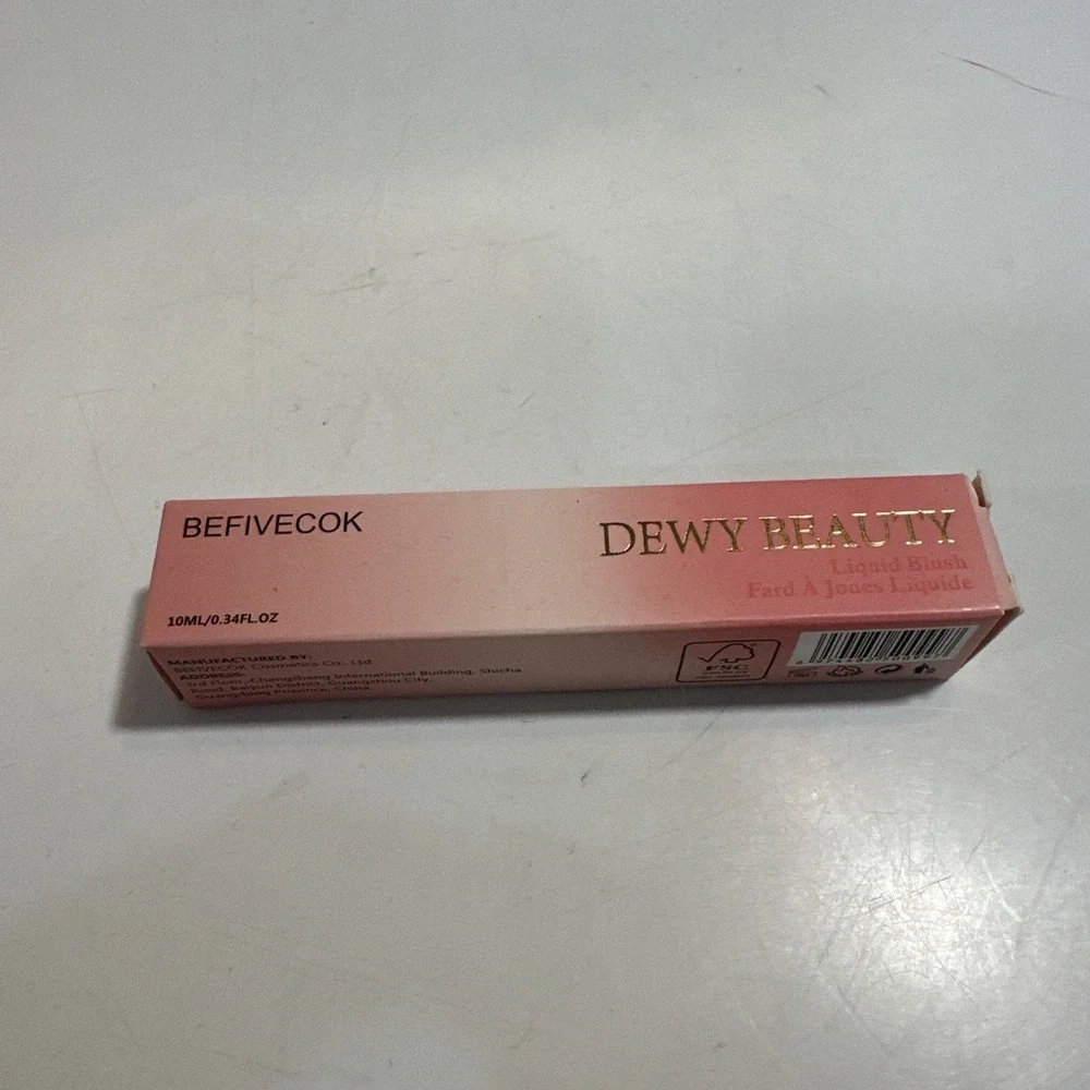 Befivecok Dewy Beauty‎ Liquid Blush 103 Ebullient (Cool Pink) .34oz Sealed